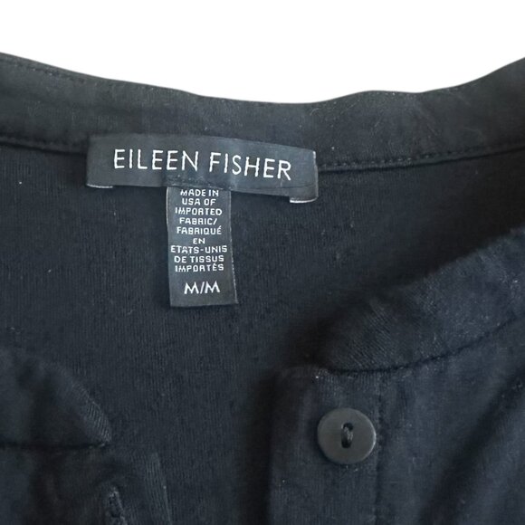 Eileen Fisher Sleeveless Button-Down Dress Crew Neck Stretch Size Medium Women's - Picture 11 of 11